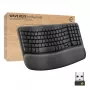 Logitech Wave Keys for Business Ergonomic Keyboard Full-size Wireless