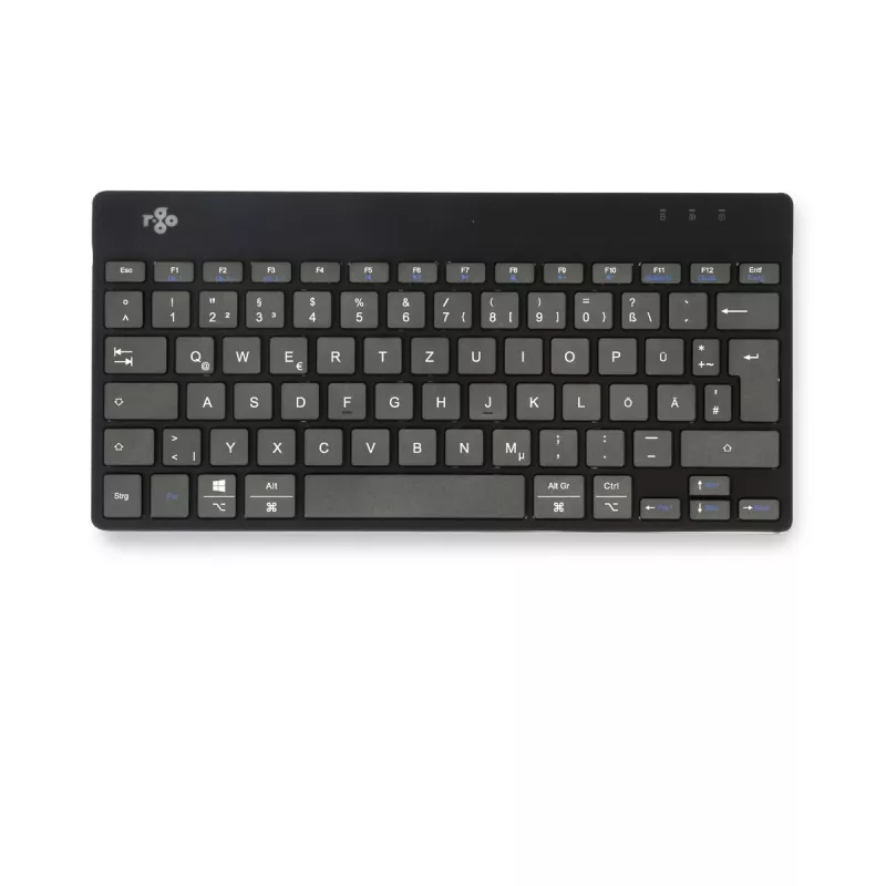 R-Go Tools Ergonomic keyboard R-Go Compact Break, compact keyboard with break software, QWERTZ (DE), Bluetooth, black