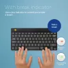 R-Go Tools Ergonomic keyboard R-Go Compact Break, compact keyboard with break software, QWERTZ (DE), Bluetooth, black