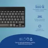 R-Go Tools Ergonomic keyboard R-Go Compact Break, compact keyboard with break software, QWERTZ (DE), Bluetooth, black