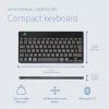 R-Go Tools Ergonomic keyboard R-Go Compact Break, compact keyboard with break software, QWERTZ (DE), Bluetooth, black