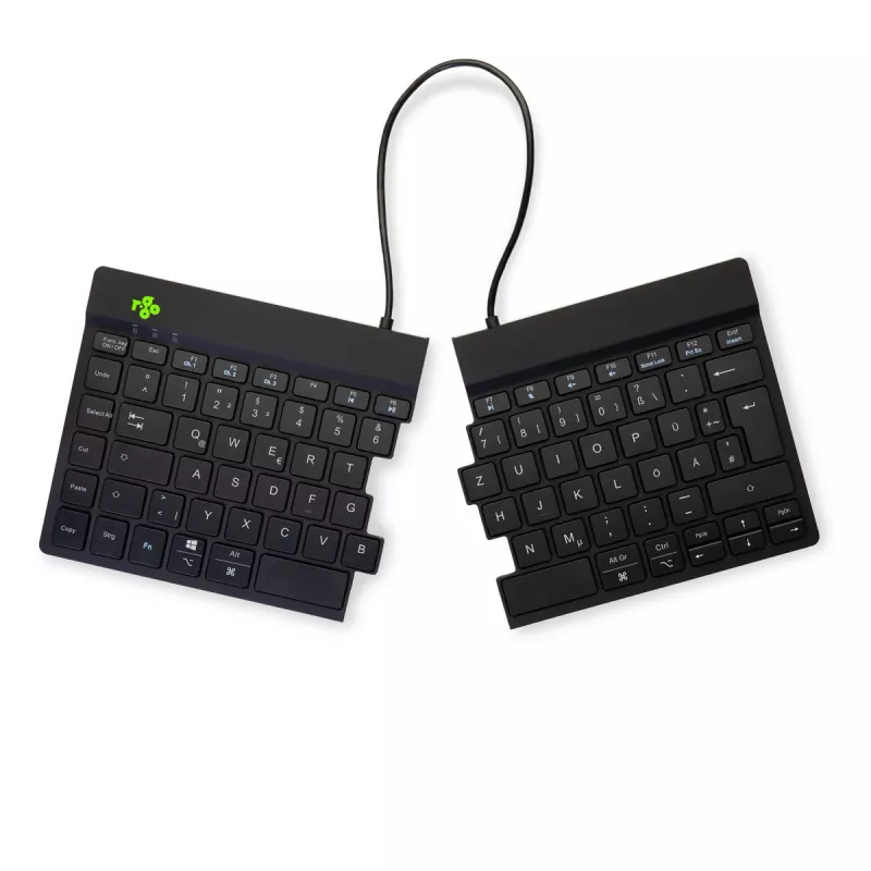 R-Go Tools Ergonomic keyboard R-Go Split Break with break software, ergonomic split keyboard, QWERTZ (DE), Bluetooth, black