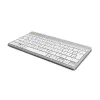R-Go Tools Ergonomic keyboard R-Go Compact Break, compact keyboard with break software, QWERTZ (DE), Bluetooth, white
