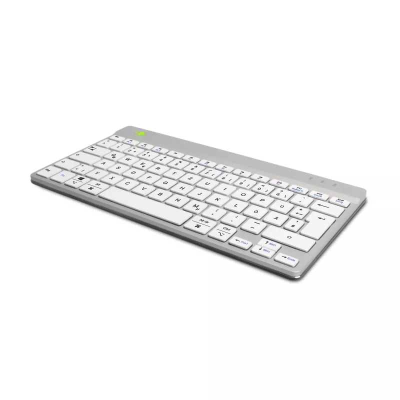 R-Go Tools Ergonomic keyboard R-Go Compact Break, compact keyboard with break software, QWERTZ (DE), Bluetooth, white