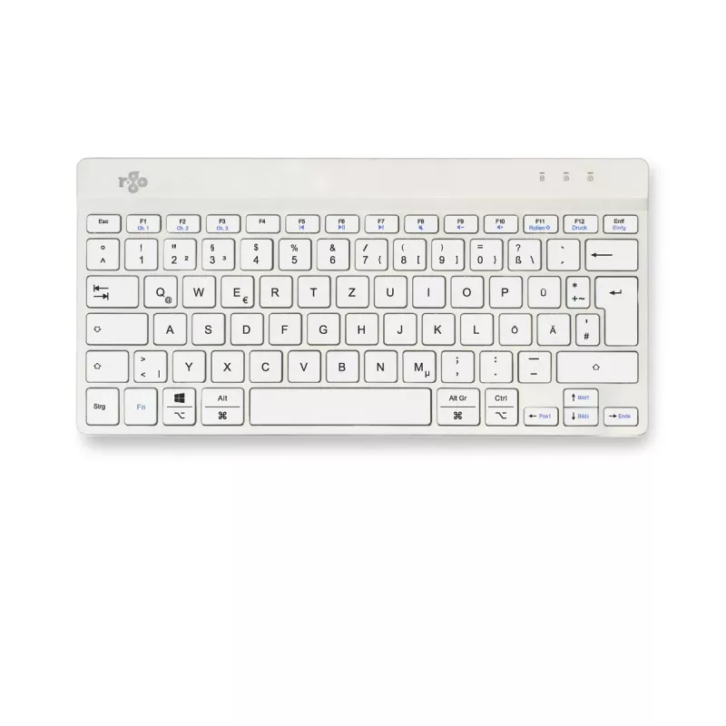 R-Go Tools Ergonomic keyboard R-Go Compact Break, compact keyboard with break software, QWERTZ (DE), Bluetooth, white
