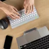 R-Go Tools Ergonomic keyboard R-Go Compact Break, compact keyboard with break software, QWERTZ (DE), Bluetooth, white
