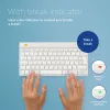 R-Go Tools Ergonomic keyboard R-Go Compact Break, compact keyboard with break software, QWERTZ (DE), Bluetooth, white
