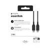 USB-C to USB-C charging cable 1 m — Zagg International mophie essentials, USB 2.0, Black