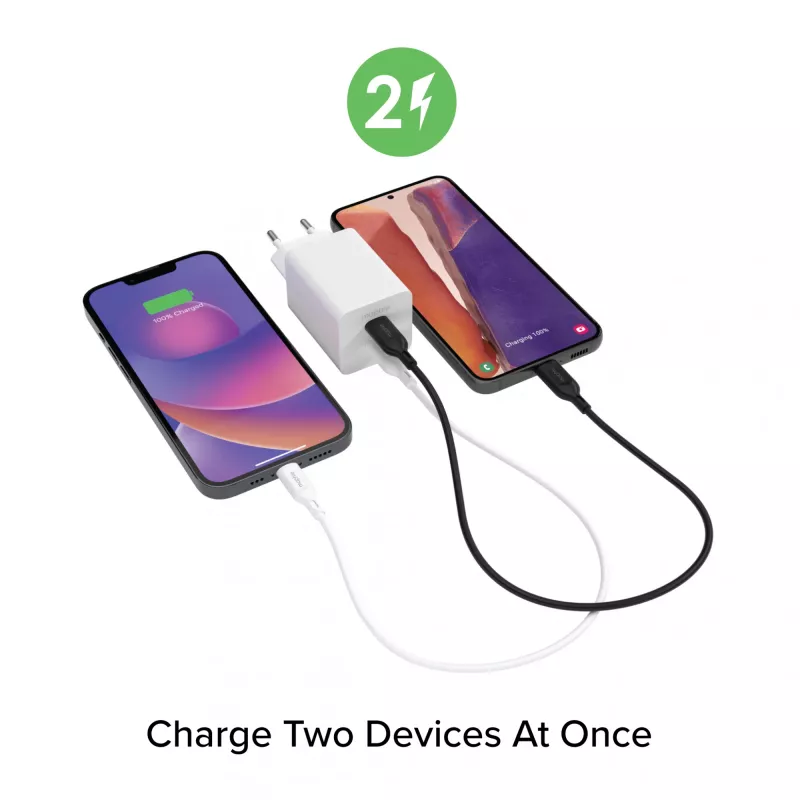Power adapter Zagg 50W 2x USB-C White — Zagg mophie essentials