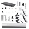 StarTech.com Wall Mount Workstation, VESA Mount For 32 inch Monitors (22lb/10kg), Fully Articulating Single Monitor Mount & Keyboard Tray w/Desktop Computer/PC Bracket, Standing Desk