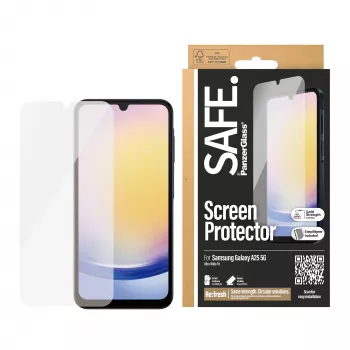 PanzerGlass SAFE. by ® Screen Protector Samsung Galaxy A25 5G | Ultra-Wide Fit w. EasyAligner