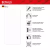 Displex Smart Glass (9H) for Xiaomi Redmi 13C, Mounting Sticker, unbreakable