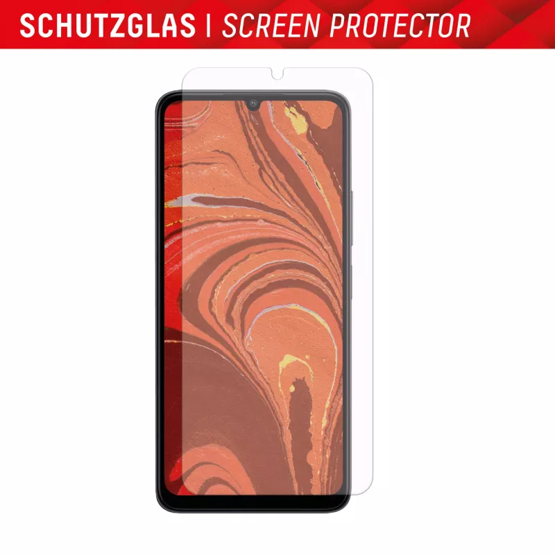 Displex Smart Glass (9H) for Xiaomi Redmi 13C, Mounting Sticker, unbreakable