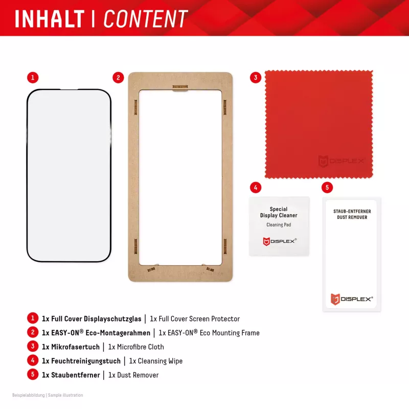 Displex Full Cover Screen Protector (10H) for Samsung Galaxy A35/A55 5G, Eco Mounting Frame, Full Cover