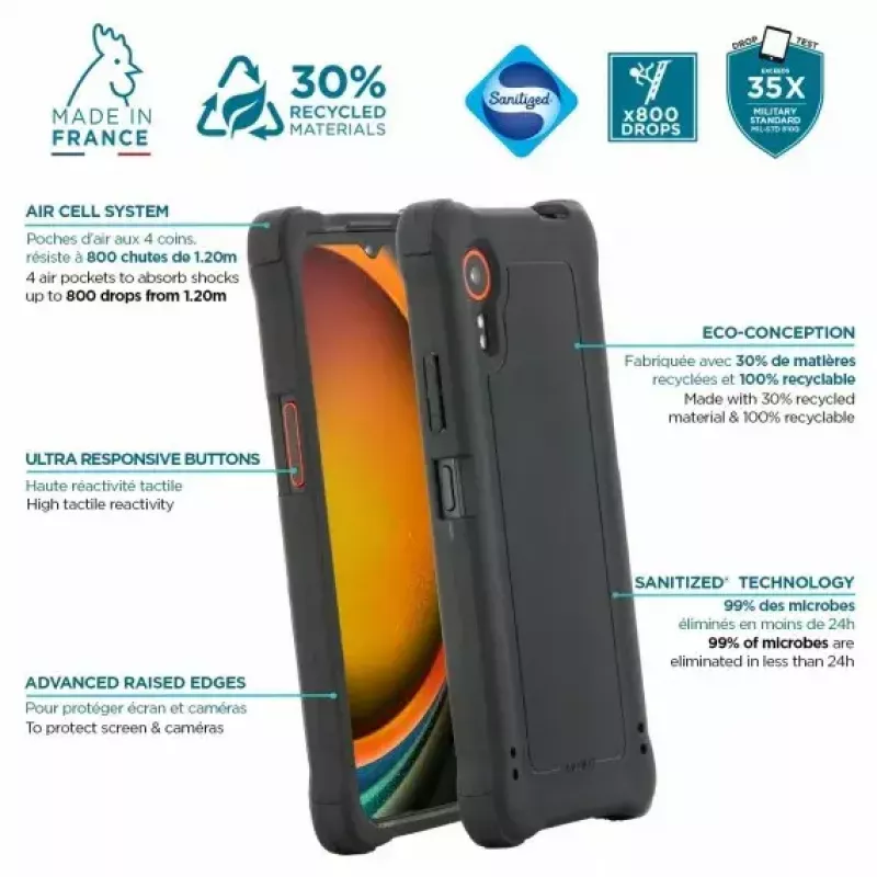 Cover Mobilis XCover 7 16.8 cm (6.6 inch) Grey