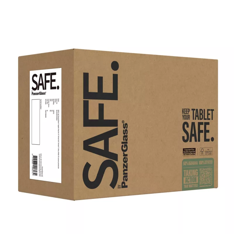 PanzerGlass SAFE. by ® Screen Protector iPad Air 11'' (2024-2026) | iPad 11 inch (2025-2026) | iPad 10.9'' (2022) | Ultra-Wide Fit | Bulk