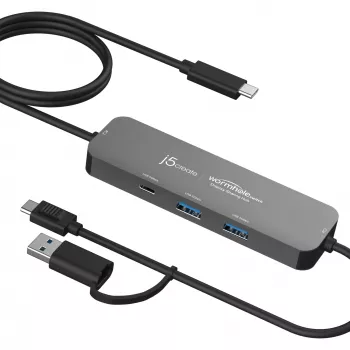 j5create JCH462 Wormhole Switch™ Display Sharing Hub, Black