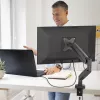 j5create JTSA101 Ergonomic Monitor Mount Black Clamp Grommet 8 kg 17 to 32 inch