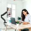 j5create JTSA101 Ergonomic Monitor Mount Black Clamp Grommet 8 kg 17 to 32 inch
