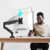j5create JTSA101 Ergonomic Monitor Mount Black Clamp Grommet 8 kg 17 to 32 inch