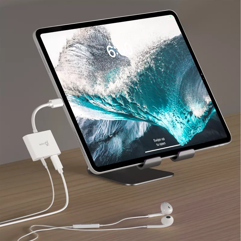 j5create JCA122 USB-C® to 3.5mm Audio Adapter with Power Delivery, Black