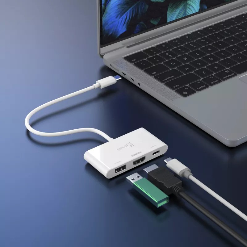 j5create JCA399 USB-C® to HDMI™ 4K144Hz & USB™ 3.2 with Power Delivery 100W, Black