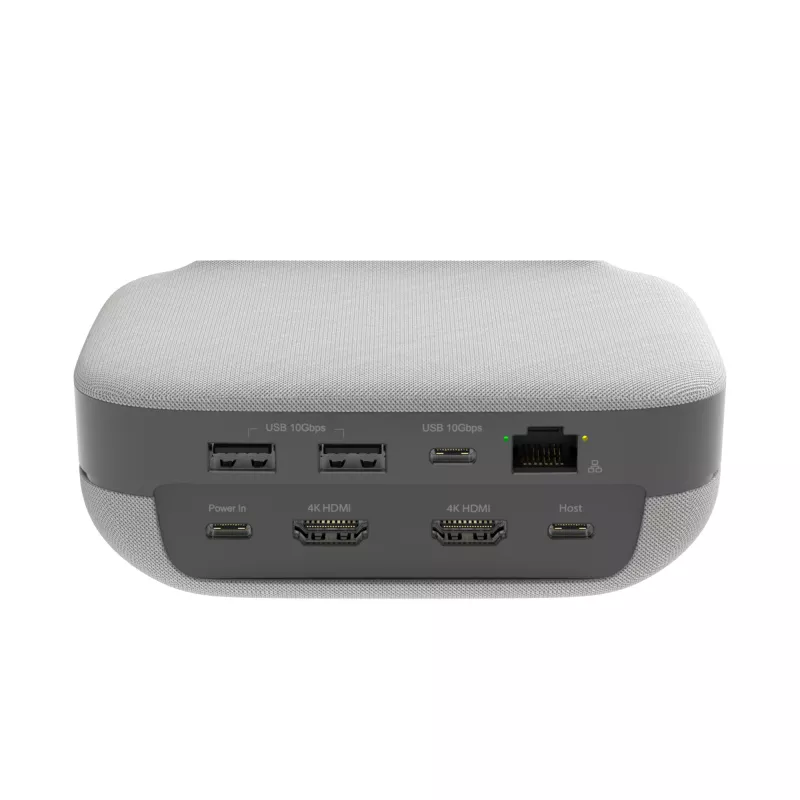 j5create JCDS337 USB-C® Dual 4K Speakerphone Dock Pro, Black