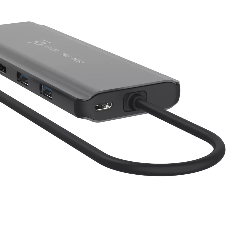 j5create JCD398 USB-C® Dual 4K HDMI™ 10Gbps Mini Dock, Black