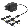 j5create JUP1565DC 67W GaN PD USB-C® Mini Charger with 6 Types of DC Connector-EU, Black