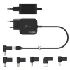 j5create JUP1565DC 67W GaN PD USB-C® Mini Charger with 6 Types of DC Connector-EU, Black