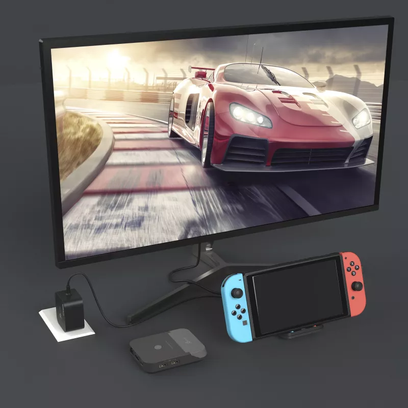 j5create JCD620 Mini Docking Station for Nintendo Switch™, Black