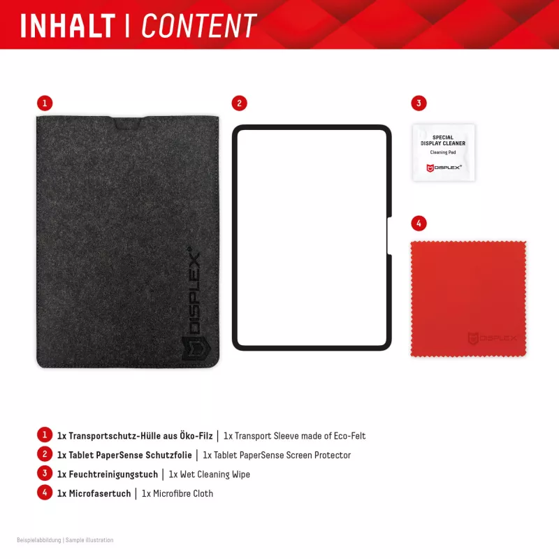 Displex TABLET PAPERSENSE for iPad Pro 11'' (2025/2024), removable writing or drawing film with Paper Feeling