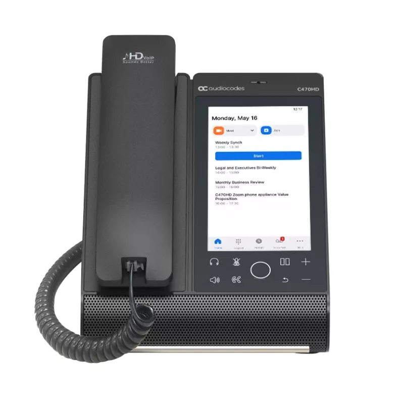 AudioCodes Teams C470HD Total Touch IP-Phone PoE GbE with integrated BT and Dual Band Wi-Fi