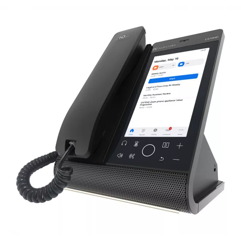 AudioCodes Teams C470HD Total Touch IP-Phone PoE GbE with integrated BT and Dual Band Wi-Fi