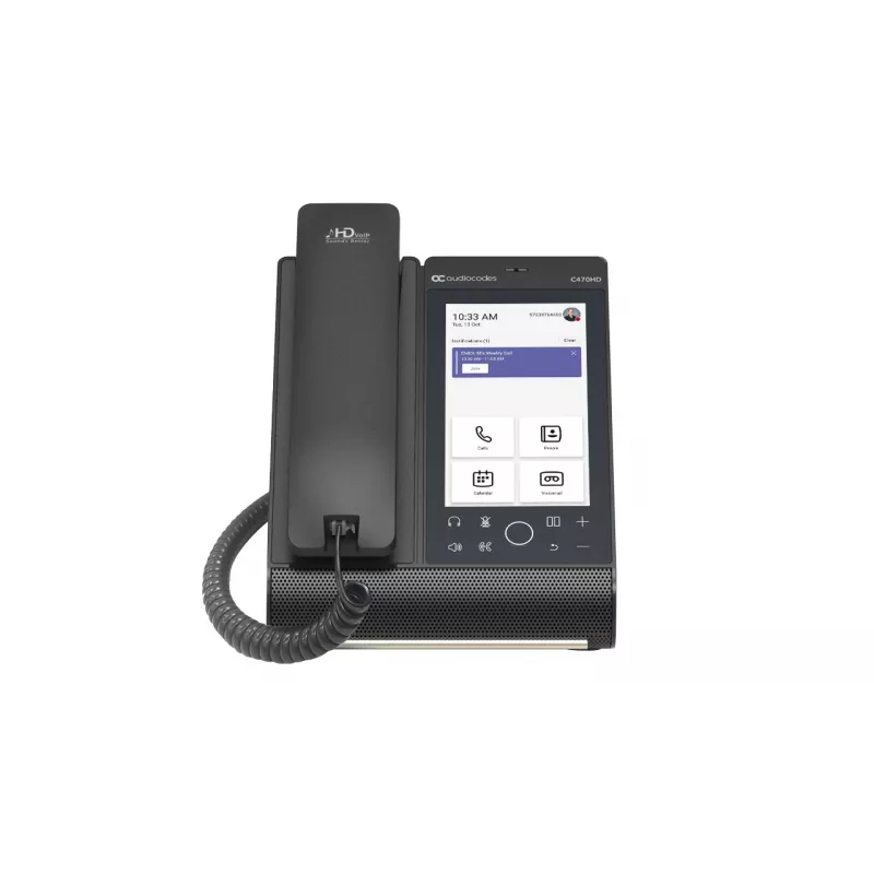 AudioCodes Teams C470HD Total Touch IP-Phone PoE GbE with integrated BT and Dual Band Wi-Fi
