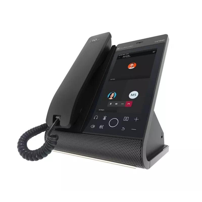 AudioCodes Teams C470HD Total Touch IP-Phone PoE GbE with integrated BT and Dual Band Wi-Fi