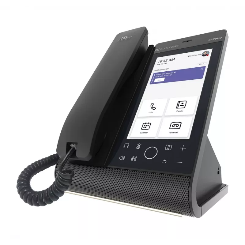 IP Phone AudioCodes Teams C470HD PoE GbE Wired Handset Android