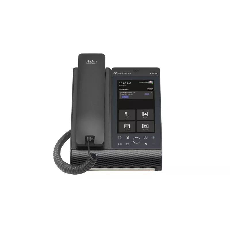IP Phone AudioCodes Teams C470HD PoE GbE Wired Handset Android