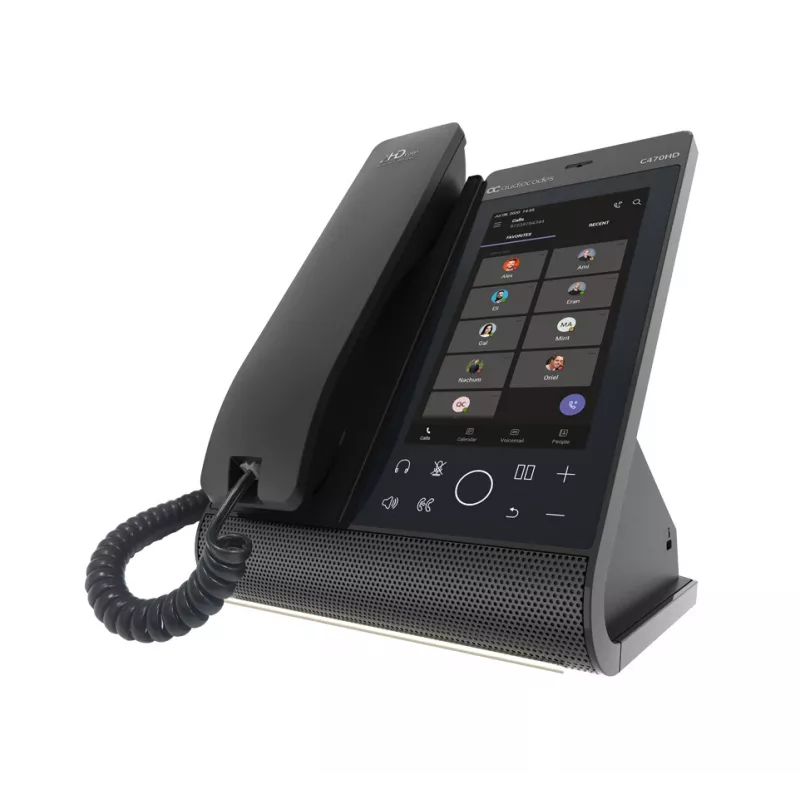 IP Phone AudioCodes Teams C470HD PoE GbE Wired Handset Android