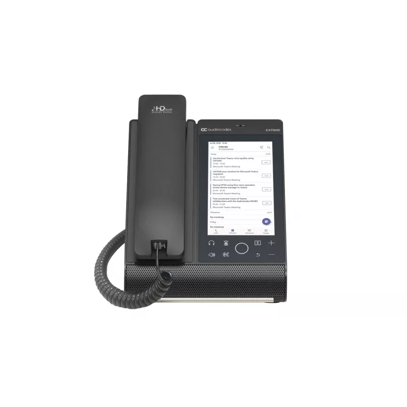 IP Phone AudioCodes Teams C470HD PoE GbE Wired Handset Android