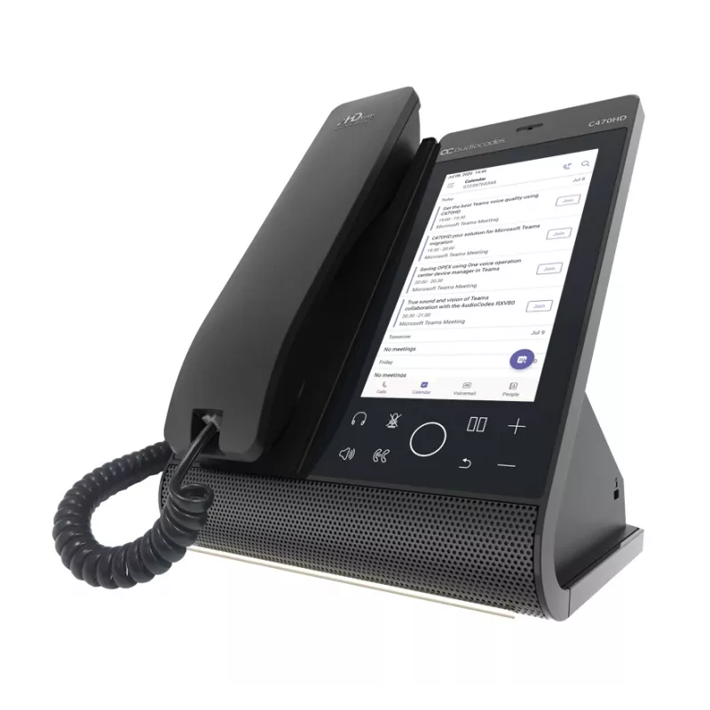 IP Phone AudioCodes Teams C470HD PoE GbE Wired Handset Android
