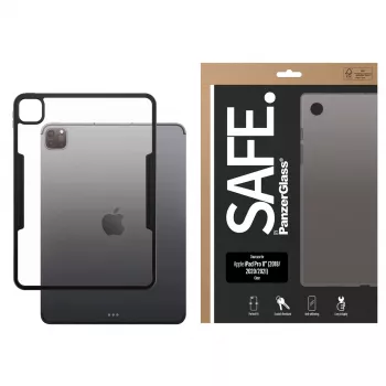 Clear TPU Cover Case PanzerGlass SAFE for Apple iPad Pro 11 inch (2018, 2020, 2021, 2022, 2024) Transparent