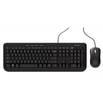 Incase Designed by Microsoft Wired Desktop 600 keyboard Mouse included Universal USB QWERTY German Black