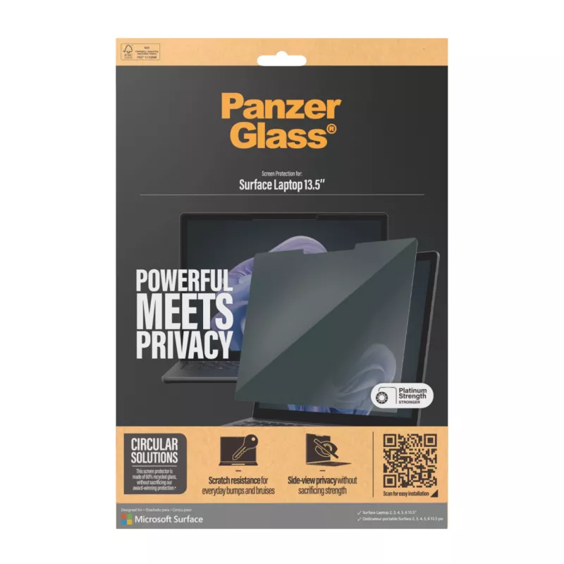 PanzerGlass ® Privacy Filters Microsoft Surface Laptop 13.5'' | 6 | 5 | 4 | 3 | 2