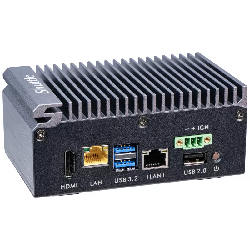 Mini PC Shuttle SPCEL03 Intel Atom x6413E 32GB DDR4 SSD 2x2.5G LAN