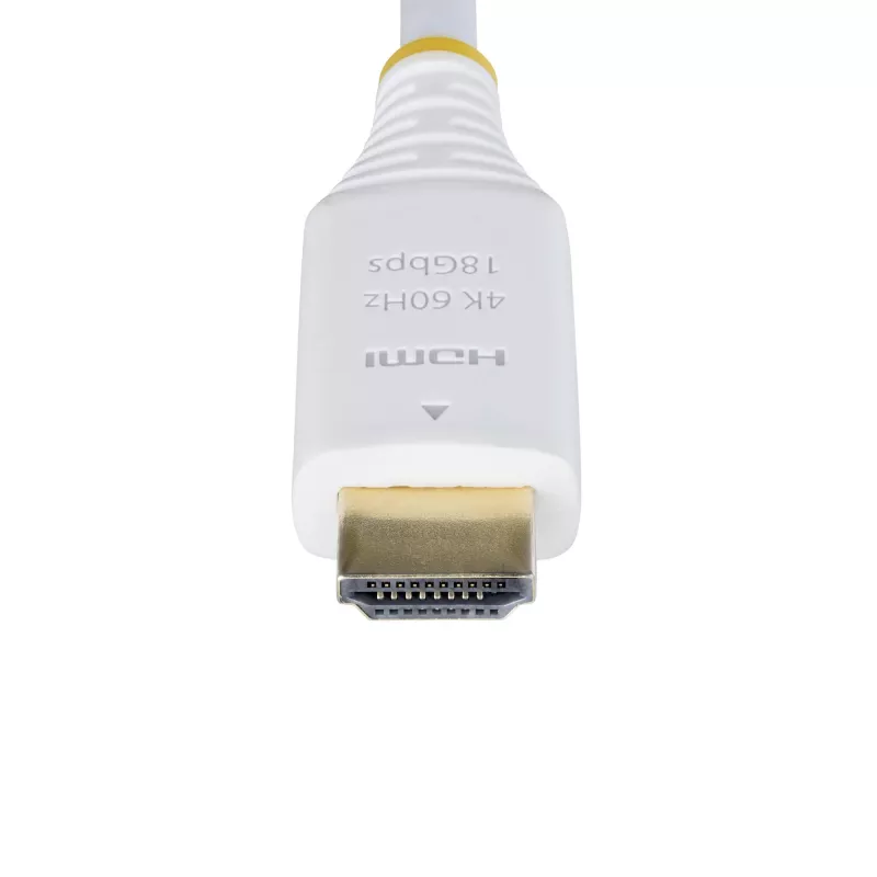 StarTech.com 6ft (1.8m) Premium Certified High Speed HDMI Cable, 4K 60Hz/1440p 144Hz, HDR10/HDCP 2.2/ARC, 18Gbps, UHD HDMI 2.0 Cord for TV/Monitor/Display, TPE Jacket, White