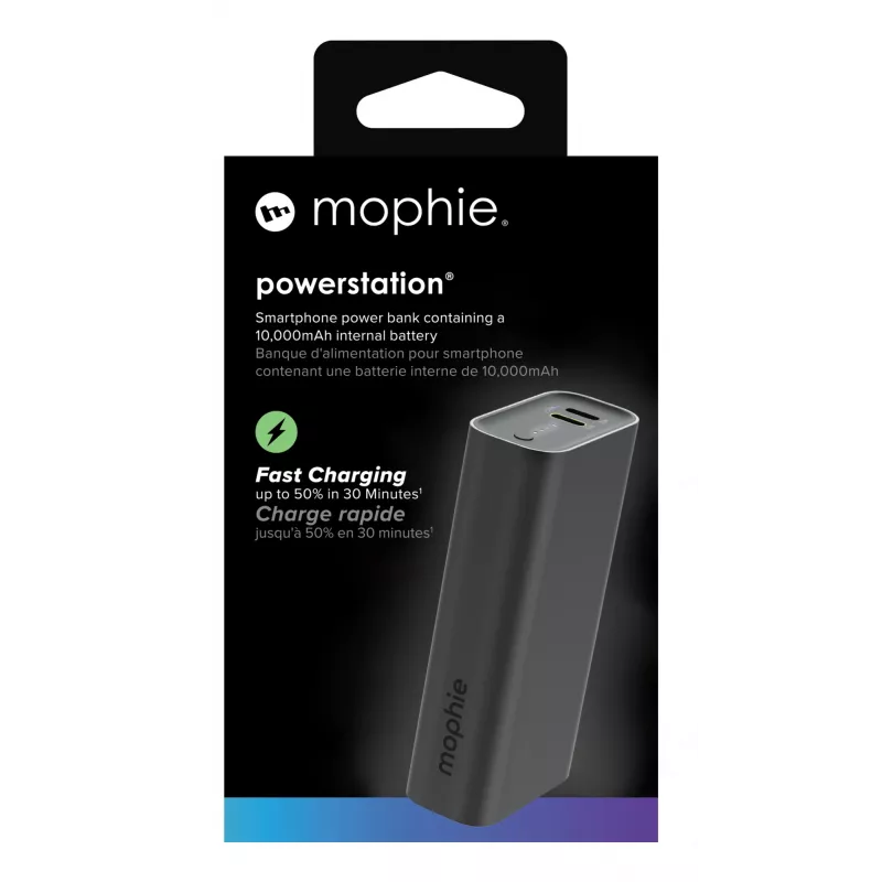 Power Bank mophie Powerstation 10000 mAh Black 2 USB Type-C