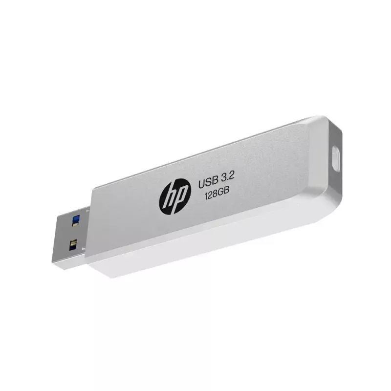 USB flash drive HP HPFD819W-A-128 — 128 GB, USB Type-A 3.2 Gen 2, Silver, slide form factor