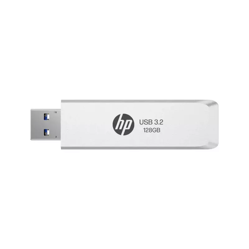 USB flash drive HP HPFD819W-A-128 — 128 GB, USB Type-A 3.2 Gen 2, Silver, slide form factor