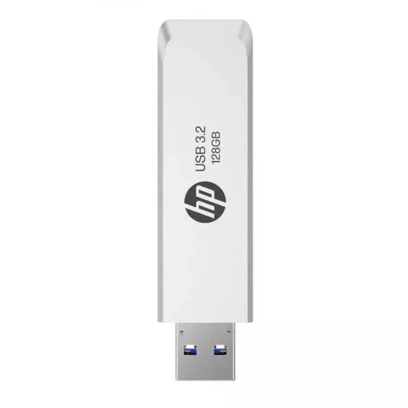 USB flash drive HP HPFD819W-A-128 — 128 GB, USB Type-A 3.2 Gen 2, Silver, slide form factor
